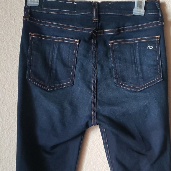 rag & bone Dark Indigo Skinny Jeans - Picture 3 of 7